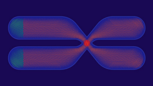 Illustration of DNA that represents how only a small part of the genome encodes proteins.